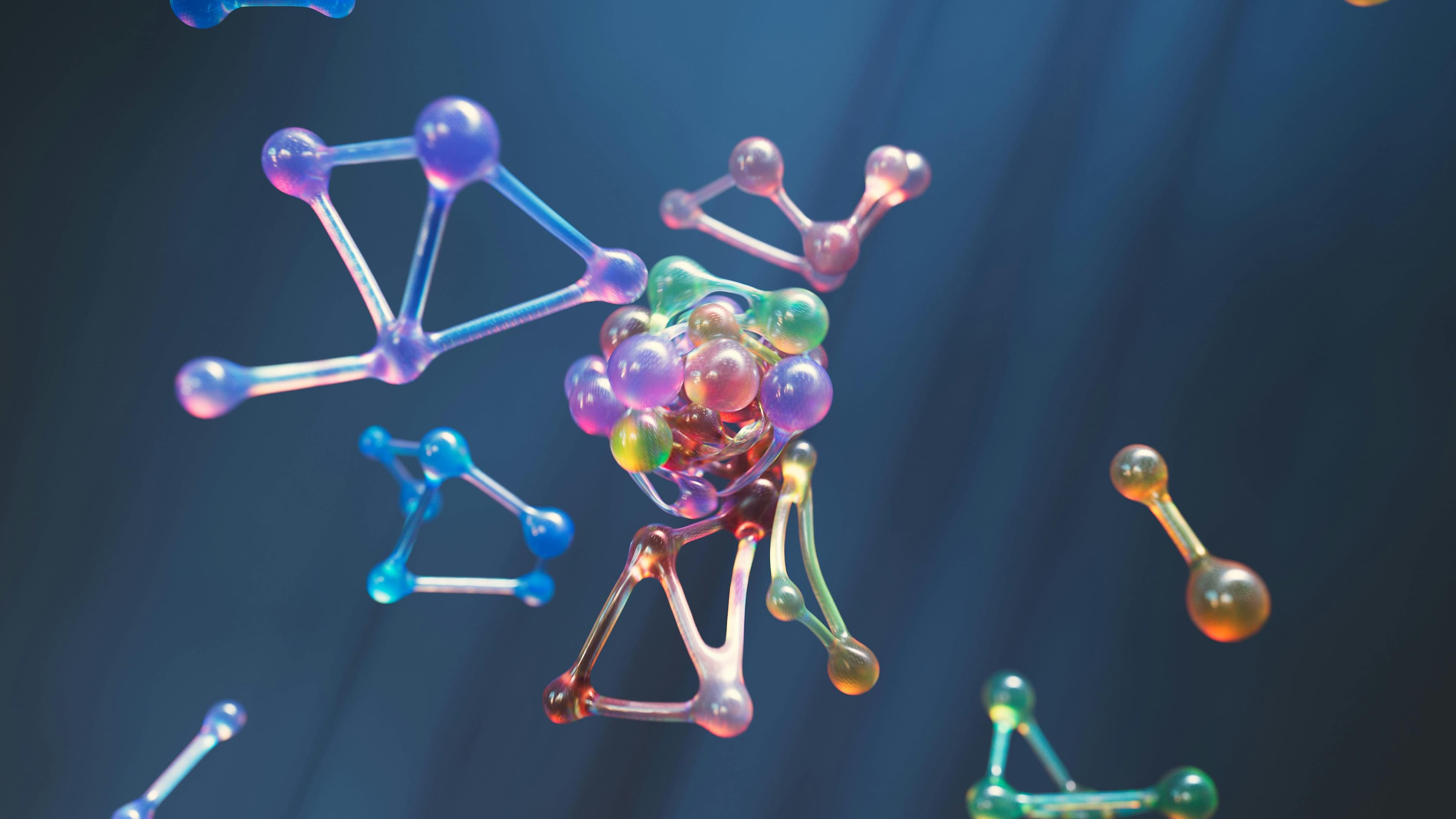 Glass molecular structure